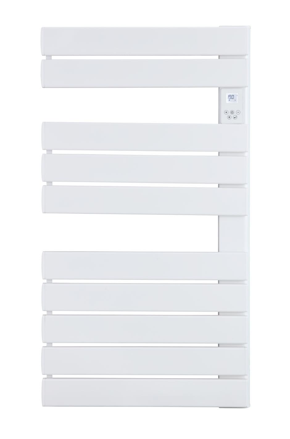 DREXON – Sèche-Serviettes Électrique ASTRA 750W Salle de Bain - Technologie Sans Fluide - Programmable - Thermostat Électronique - Fil Pilote 6 Ordres - Détection Fenêtre - Mode Boost
