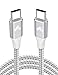 Cavo USB C USB C 2 Metri,60W Cavo Type-c to Type-c 3A PD Ricarica Rapida Usbc Caricatore Tipo C a Usb-c Cavetto Nylon Cavi con Samsung Galaxy S22 S21 S20 Note iPad Xiaomi Huawei MacBook Air Pro Switch