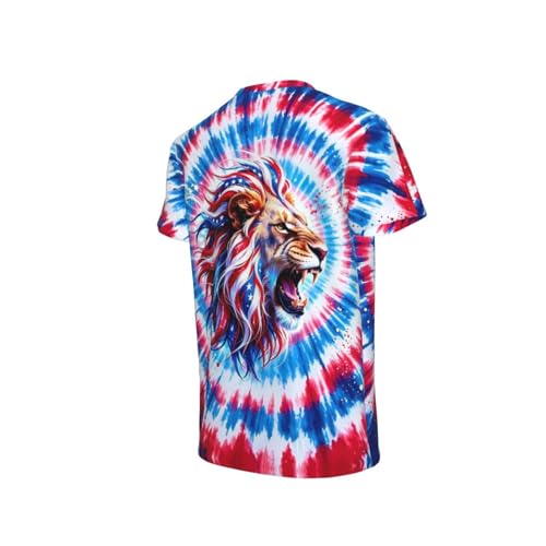 Image of Big Kids Tie Dye Shirt for Boys Girls Short Sleeve Hippie Tshirt Senior Tee
