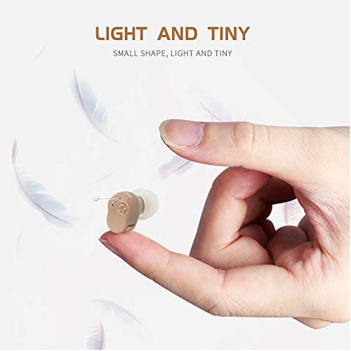 Mini Sound Amplifier, Ear Sound Enhancer, Noise Reduction, Enhanced Speech, Feedback Cancellation, Suitable For Adults, Elderly, Children, Left And Right Ears (3-Year Warranty) #TOP2