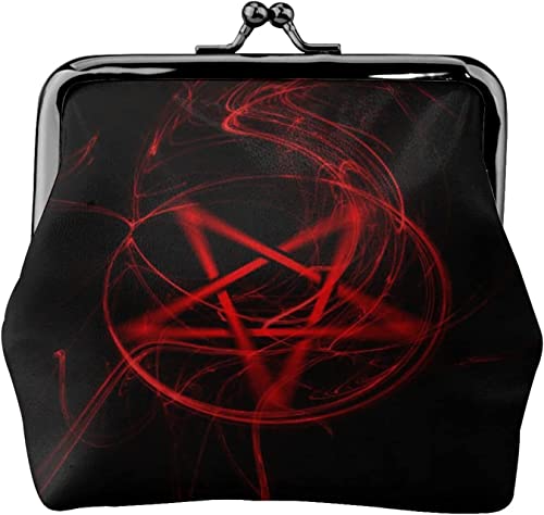 Portamonete Femminista Satanico Pentagramma Ragazza Carino Mini Portafoglio donna classico