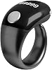 Ring Counter Smart Tasbih Z-ikr Rings LCD Smart Ring Counter with Type-C Rechargeable Digital Finger Tally Counters Adjustable Size Electronic Counters for Fitness Training(Black)