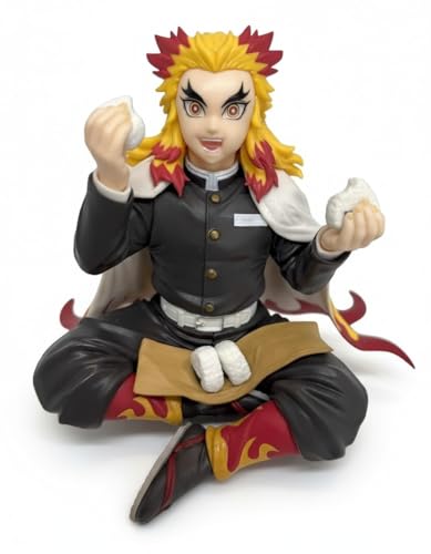 Image of Awestuffs Action Figure Limited Edition for Car Dashboard, Decoration, Cake, Office Desk & Study Table (Kyojuro Rengoku Sitting D Slayer)
