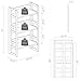 Casual Home 3-Shelf Folding Student Bookcase (20.75