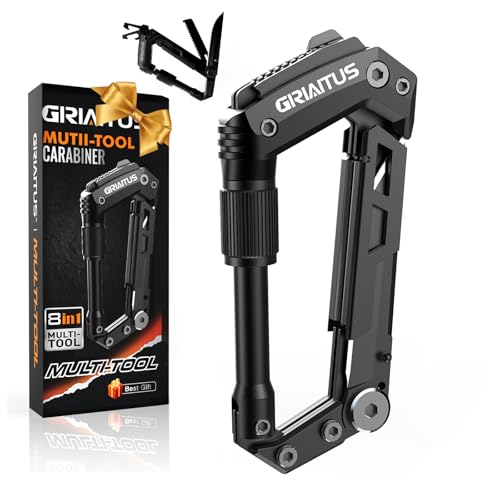 Mosqueton Llavero 8en1 Multiherramienta Herramienta Multiusos Con Abridor De Botellas Regla Sierra Destornillador Para Hamaca, Bolsos, Mochila, Camping, Columpio