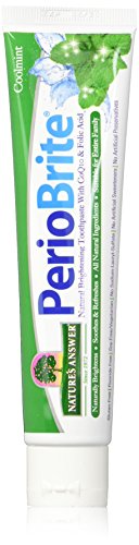 Nature's Answer Periobrite Natural Toothpaste, Cool Mint, 4 Ounce, 3 Count | Natural Teeth Whitener | Freshens Breath | Removes Plaque | Minimizes Dry Mouth