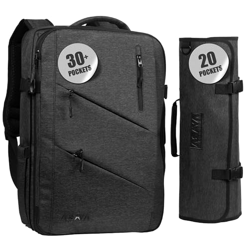 Asaya Chef Knife Backpack with 20 Pocket Knife...