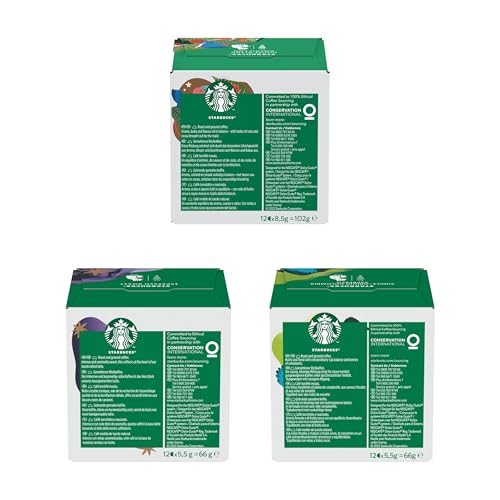 Miniatura 7 de STARBUCKS Paquete Variado Black Coffee de Nescafé Dolce Gusto, Cápsulas de Café 6 x 12 (72 Cápsulas) - Exclusivo de Amazon, Black Cup Variety Pack (House Blend)