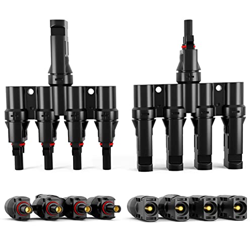 hb-digital Connettore solare T 4 volte distributore per Spina solare Splitter Pannello solare...