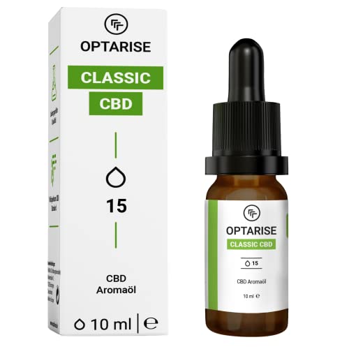 CBD Öl 15% | laborgeprüfte CBD Tropfen| Hochwertiges Vollspektrum Öl mit 1500mg Cannabidiol | EU zertifizierter Hanf & ökologischer Anbau | Vegan | 10 ml - 250 Tropfen | OPTARISE® Cover