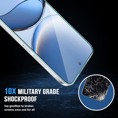 Image of FIRST MART Military-Grade Gorilla Tempered Glass Compatible For Redmi Turbo 4 Pro (6.83 Inch) With Edge To Edge Screen Coverage and Easy Installation Kit | Black, Pack of 2