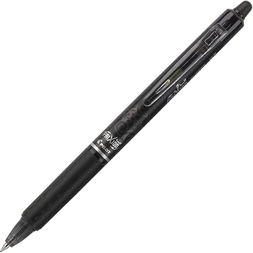 Pilot FriXion Ball Clicker Retractable Erasable Gel Pen, Fine Point, 0.7mm, Black Ink, 12 Count