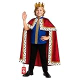 Incluye túnica larga de estilo real, top a juego y corona para completar un imponente look medieval. Un conjunto diseñado para destacar en fiestas de disfraces, carnaval y eventos temáticos.