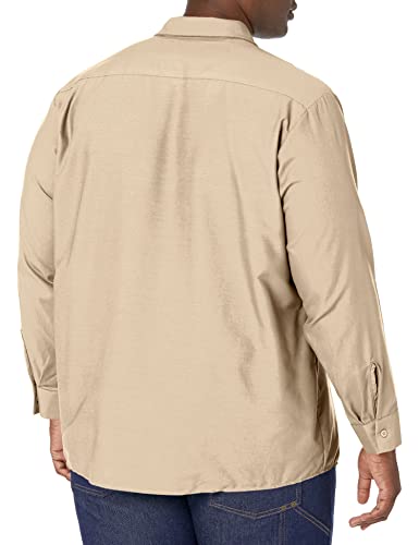 Image of Red Kap Men's Long Sleeve Industrial Work Shirt | Moisture Wicking Button Up, Wrinkle Resistance Fights Fading & Stains