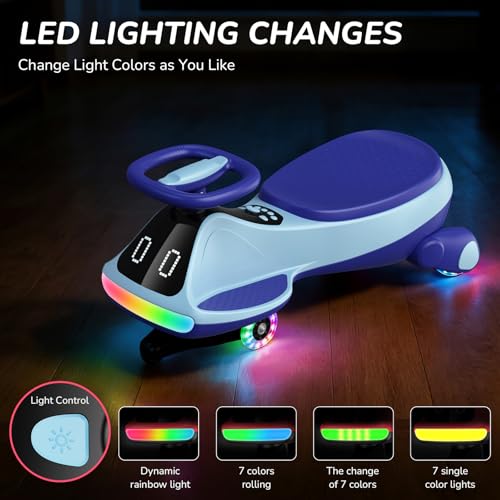Image of Umatoll 12V Electric Wiggle Car for Kids, Birthday Gifts Toy for Age 3+