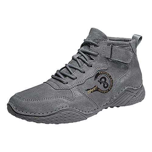 Zapatillas de trekking para hombre y mujer, transpirables, para correr, para el tiempo libre, para correr, para correr, para caminar, fitness, correr, correr, correr, etc, gris, 44 EU