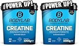 Bodylab24 Creatine Powder 1000g, reines Creatin Monohydrat Pulver, 200 Portionen, Produkt der Kölner Liste (Packung mit 2)