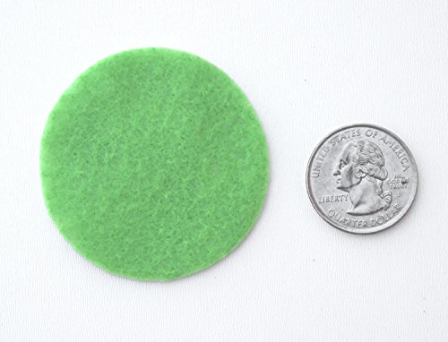 Image of Playfully Ever After Green, Dark Green, Light Green & White Craft Felt Circles (2 Inch - 58pc)