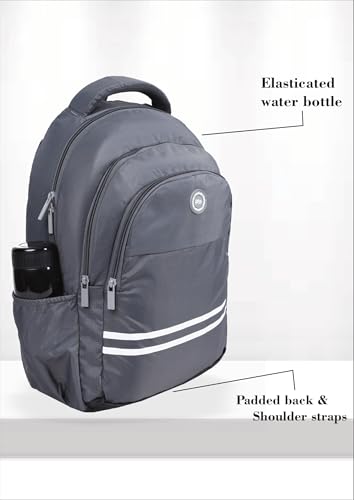 Image of PB Pearlbags FLAUNT 25L Solid Casual Backpack,3 Compartment,Premium Fabric,Water Resistant Anti Theft,School & College Bag for Boys and Girls,Office & Travel Bag for Men and Women,48X31X17 Cms