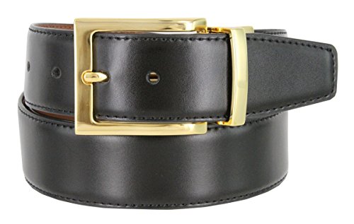 Men's Reversible Genuine Leather Dress Casual Belt 1-3/8