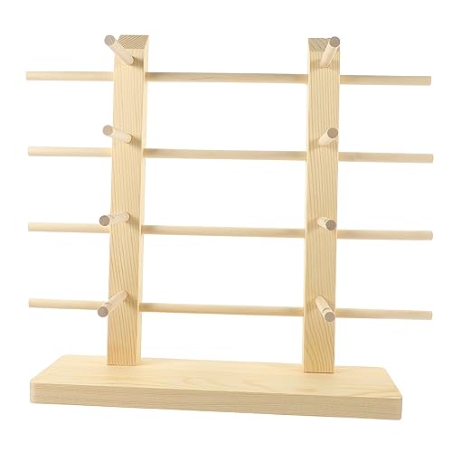 LIFKOME Glasses Rack Wooden Eyewear Stand Sunglass Holder Organizer Home Storage for Glasses
