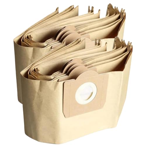 Bolsas Aspiradora Karcher WD3, Lote de 10 Bolsa Aspiradora para Kärcher WD3 WD2 WD6 WD5 WD4 SE4001 SE4002 SE5.100 SE6.100 – Compatible con WD3200 WD3500P A2204 A2534 – Papel Kraft 100% Reciclado