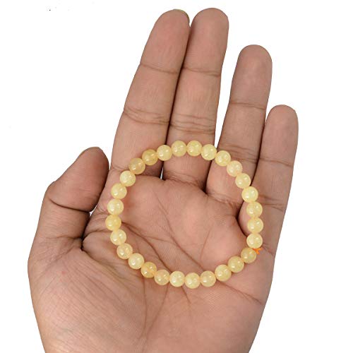 Image of Reiki Crystal Products Natural Crystal Stone Bracelet 6 mm Round Beads for Men & Women | Gemstone Jewellery Bracelet | Reiki Charged | Multiple Stone Variants Available