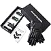 Kamlif Heated Gloves for Women, Black, Skiing, Outdoor Activities, Waterproof, Thermal, Touch Screen Support, One Size