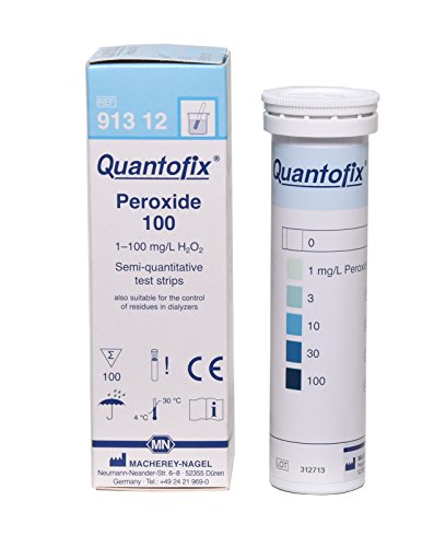 Quantofix, barra de prueba de peróxido 1138902, marcada CE, 6 mm x 95 mm (Paquete de 100) Cover