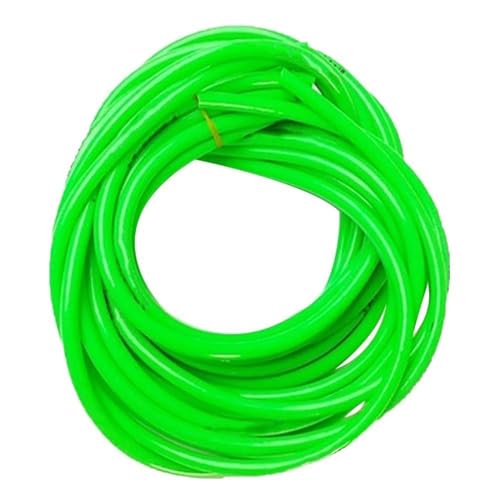 flexiable rubber Rubber Hose gas Oil Pipe Tube Universal Motorcycle Motorbike Petrol Fuel 1 meter drain elastic (Color : Green)