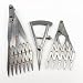 3pcs 2/5/7 Tooth Leather Craft Hole Quick Mark EquallyÂ  Space Isometric Divider Compass Ruler Tool Set