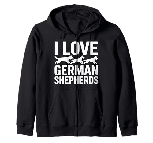 I Love German Shepherds Canine Companion Pride Sudadera con Capucha