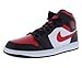 Produktbild Nike Air Jordan 1 Mid Fitnessschuhe, Schwarz/Feuerrot/Weiß, 44 EU