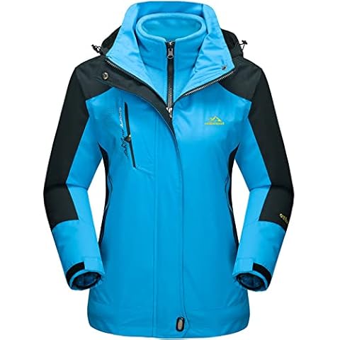 TACVASEN Women's 3-in-1 Waterproof Mountain Jacket Cover