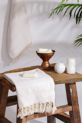 Demmex 100% Certified Organic Turkish Cotton Hand Towels For Bathroom And Kitchen, Set Of 2, Hand, Kitchen, Gym Towel, Dishcloth thumb #1