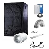 Sehr leiser Axialer Inline Rohrventilator Quietline 100 cbm/h, muss noch verkabelt werden. Montage-Videos findet ihr im Web: GROWTORIAL NICEGROW