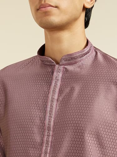 Image of DIWAS BY MANYAVAR Men's Art Silk Thread Work Kurta (1pc)