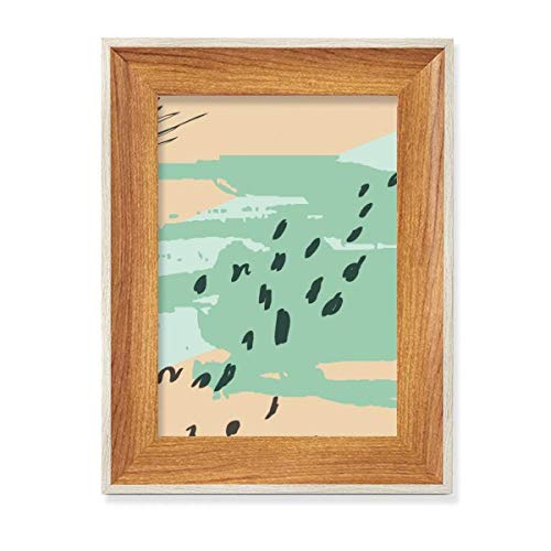 Schéma de dispersion des plantes cadre photo bois affichage table