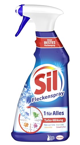 Sil 1 für Alles Complete Action Fleckenspray, 5 x 500 ml, Fleckenentferner, für alle Flecken, Farben und Temperaturen