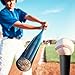 MTWEAR Adjustable Baseball & Softball Batting Tee - Portable and Durable Practice Stand with Quick Release Ball Holder | Perfect for Youth to Adult Players (Black)
