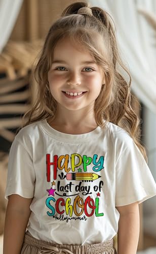 Image of hrcfbk Kids Toddler Little Boys Girls Last Day of School T-Shirt End of School Year Summer Holiday Shirt