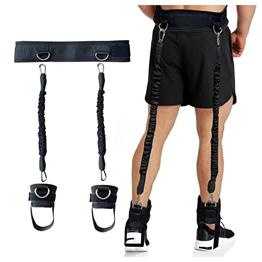 CORECISE Vertical Jumping Trainer,Leg Strength Training Resistance Band for Agility Speed Basketball Volleyball Football Jump Training 60LB