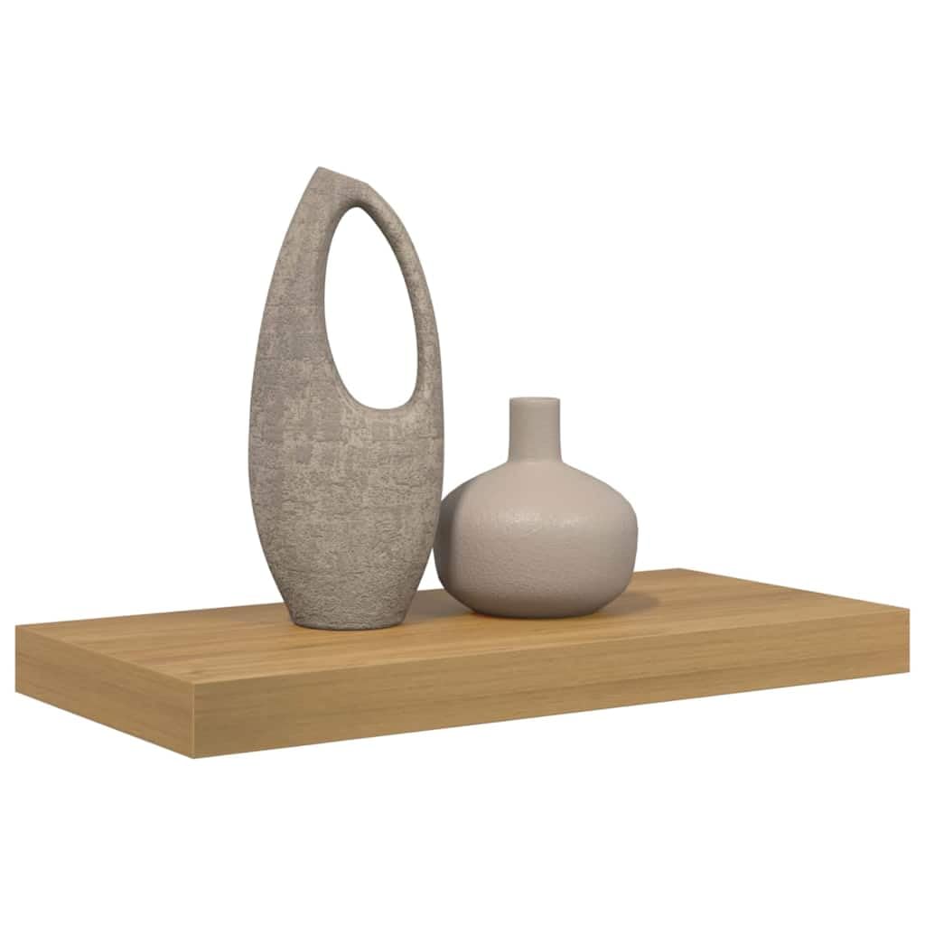 vidaXL Wall Shelf Wall-mounted Brown 50 x 23 x 4 cm Engineered Wood, Modern Wall Shelf, Rectangular, Durable Home Furniture, Storage Solution for Living Room, Bedroom, Kitchen, Bathroom