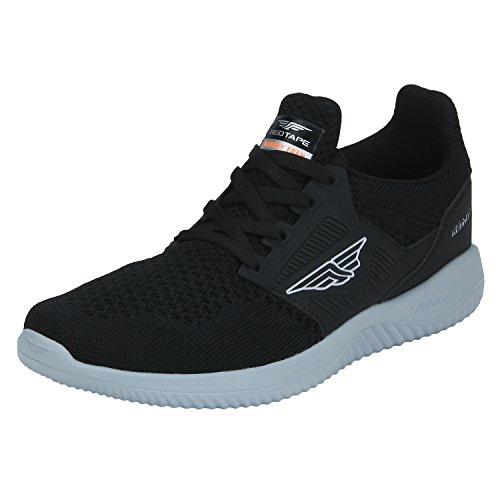 Image of Red Tape Men Black Walking Shoes