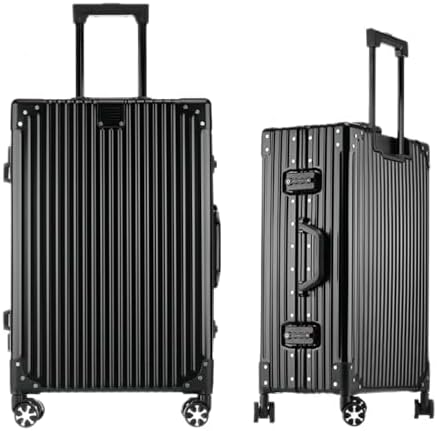 Aoliwei 100% Aluminium Koffer Handgepäck (45L) - Premium Vollaluminium Reisekoffer - Robuster Trolley mit TSA-Schloss & 360° Doppelrollen - Kabinentrolley Business & Urlaub