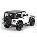 KiNSMART - Jeep Wrangler Rubicon Off Road 4x4 5 inch 1:34 Scale Die Cast Model Replica Toy Car (White Hardtop)