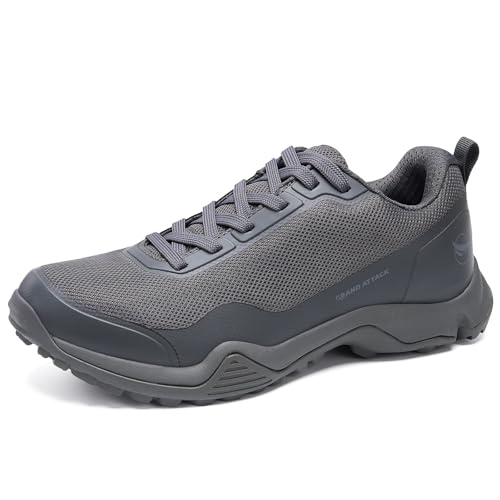 Grand Attack Men's Waterproof Hiking Shoes Lightweight Approach Trekking Comfortable Backpacking Boots Non Slip Work Shoes Outdoor Camping Travel Sneakers - Image 6