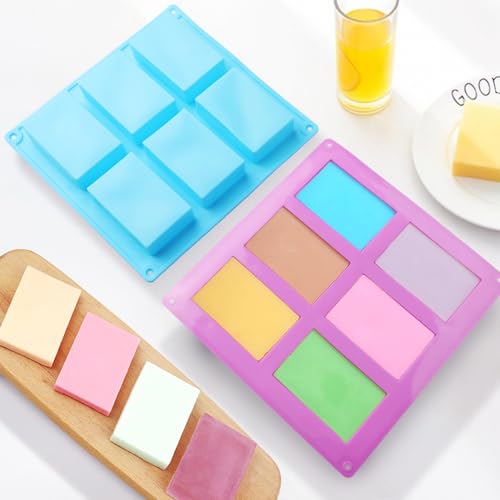 Miniatura 4 de Surflyee 3 Piezas Moldes Para Jabones Artesanales, Molde De Silicona Para Jabón, Moldes De Siliconas Para Jabones, Molde De Silicona Diy Para Galletas, Chocolate, Incluye 50 Bolsas De Embalaje