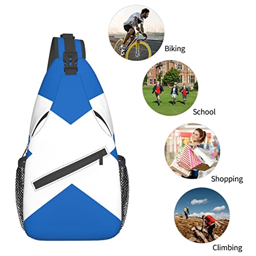 Mochila bandolera unisex con bandera escocesa miniatura 7