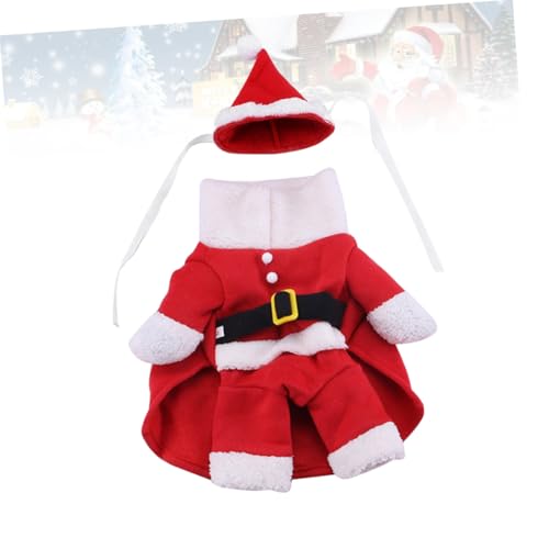 Disfraz navideño Santa para perro talla S miniatura 4